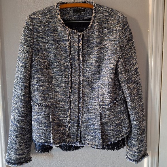 Ann Taylor Dresses & Skirts - Ann Taylor Skirt Set  Blue/Black Tweed Fully Lined, Pristine  Soft Size 14